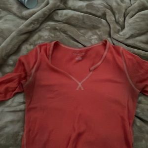 Pink long sleeved shirt